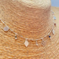 ZP4044 Collar Cadena Bolitas Accesorios y Piedras Baño Plata