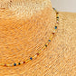 ZO4066 Collar Mix de Piedras 2 mm y Mini Mostacillas 1.2 mm Largo 40 cm y extensor de 5 cm Collar Baño Oro